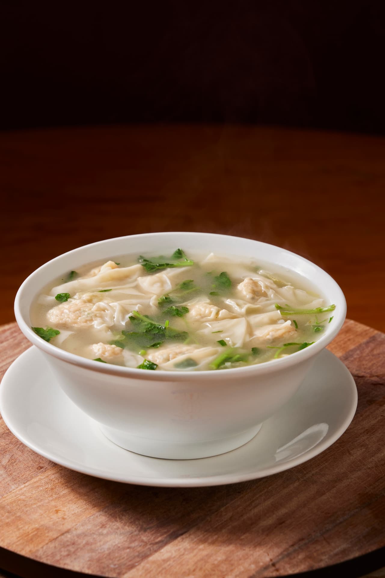 Sopa Wan Tan de Camarão