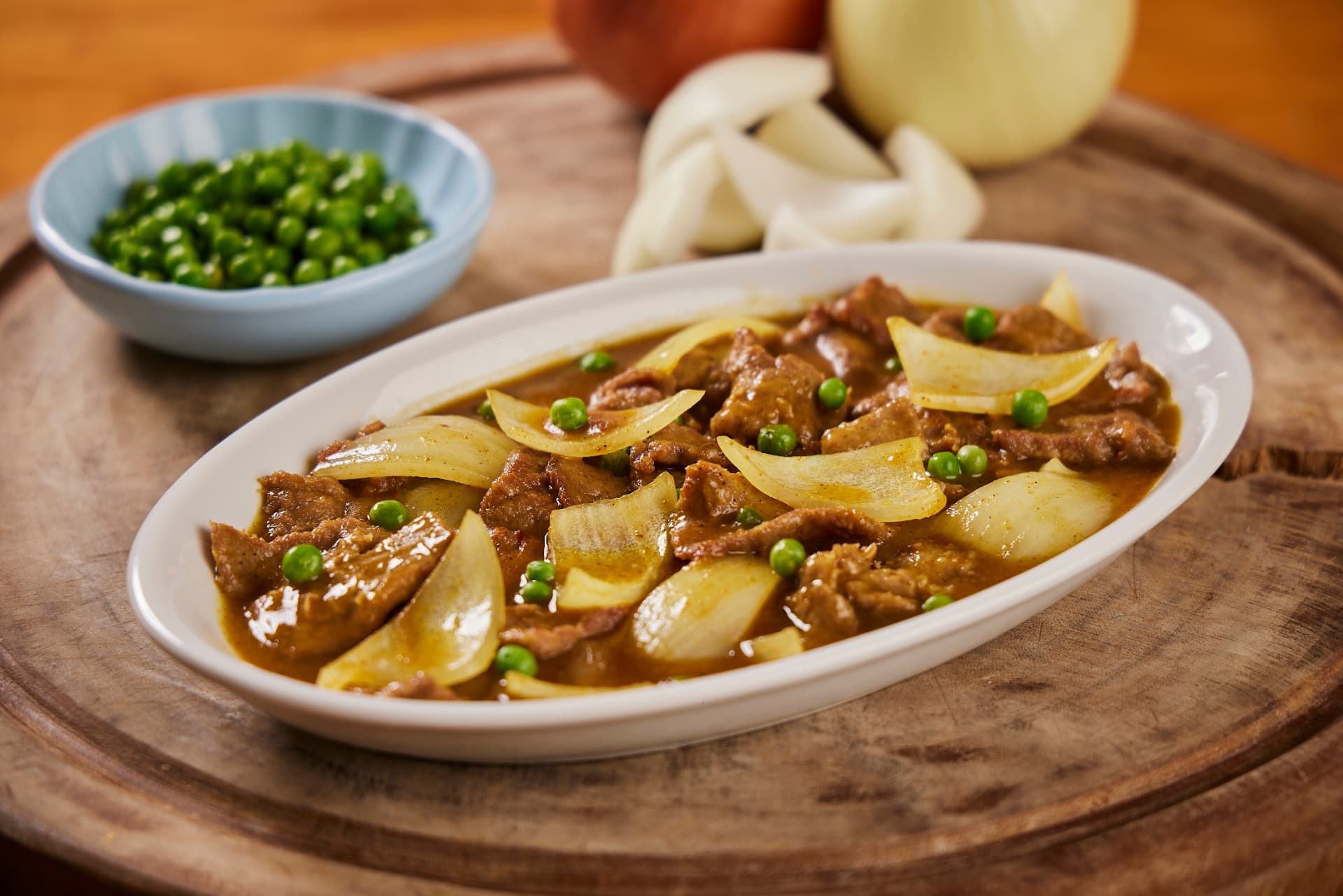 Carne com curry